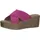 s.Oliver Damen Pantoletten aus Leder Plateau, Rosa (Pink), 39 EU