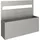 Biohort Sichtschutz Belvedere 200 mit Acrylglas Quarzgrau-Metallic