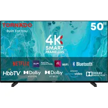 Tornado 50US4501X LINUX 50" 4K UHD rahmenloser Smart TV