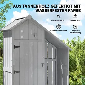 Outsunny Geräteschrank 5,15 x 1,29 m Grau