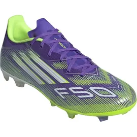 adidas F50 League FG/MG Herren Purple Rush/Cloud White/Lucid Lemon 40 2/3