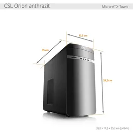 CSL Office PC AMD Ryzen 5 8600G, 4300 MHz, AMD Radeon 760M, 16 GB 1000 GB M.2 SSD, Windows 11 Home, USB 3.2, M11060H