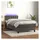 vidaXL Boxspringbett 100 x 200 cm Dunkelgrau