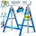 Masko Teleskop-Arbeitsbock inkl. Handschuhe blau 8 St.