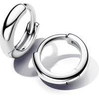 Pandora Creolen Runde Huggie-Kreolen-Ohrringe Silber 293286C00 onesize