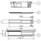 Centurion Steuersatz AICR 56 mm/62 mm