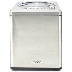 H.Koenig professionelle Eismaschine HF340 - Elektrisch - 2 L - 180 W - Kühlfunktion - Schnelle Zubereitung - Eis, Frozen Joghurt und Sorbet