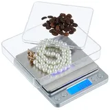 Relaxdays Feinwaage digital Silber