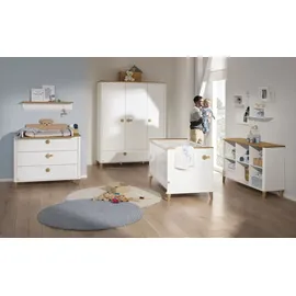 Paidi Kinderregal Lotte & Fynn 142,4 x 89,7 x 40,5 cm Eiche massiv weiß