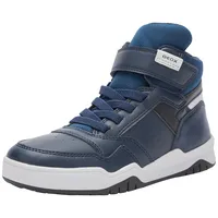 GEOX J Perth Boy F Sneaker, Navy/LT Grey, 29