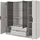 masseno Drehtürenschrank CATERINA 206 x 200 x 51 cm Gelb