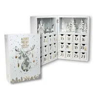 Spetebo Buch Adventskalender 30cm mit 24 Boxen - in