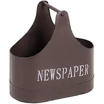 Haku-Möbel HAKU Möbel Zeitungsständer 28995 braun Metall, DIN A4