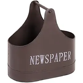 Haku-Möbel HAKU Möbel Zeitungsständer 28995 braun Metall, DIN A4