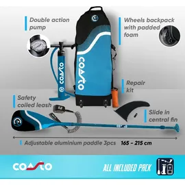 Coasto Nautilus 11,8 SUP Board  aufblasbar Blau