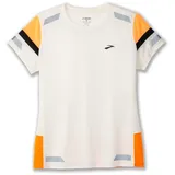 Brooks Run Visible Short Sleeve 2.0 Damen Schwarz/Weiß L