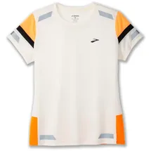 Brooks Run Visible Short Sleeve 2.0 Damen Schwarz/Weiß L