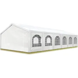TOOLPORT Partyzelt 6 x 12 m  inkl. Seitenteile weiß 91118