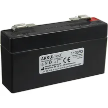 AccuCell Blei Akku passend für Masimo Puls OxiMeter Rad-8 - 13454
