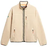 Superdry Herren. Outdoor Fleece Full Zip beige (XXL), Lässig, Polyester