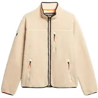 Superdry Herren. Outdoor Fleece Full Zip beige (XXL), Lässig, Polyester