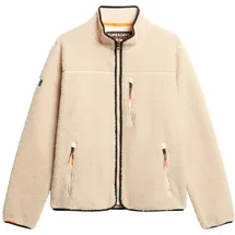Superdry Herren. Outdoor Fleece Full Zip beige (XXL), Lässig, Polyester
