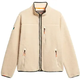 Superdry Herren. Outdoor Fleece Full Zip beige (XXL), Lässig, Polyester