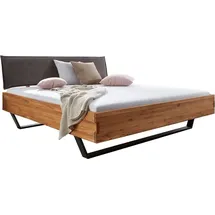 G + K Bettgestell - Wildeiche - 180 x 200 cm - Polsterkopfteil