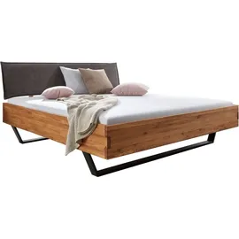 G + K Bettgestell - Wildeiche - 180 x 200 cm - Polsterkopfteil