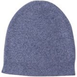 Yanopurna Strickmütze Kaschmir Mütze Beanie leicht gerippt blau