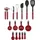 KitchenAid 15 tlg. Küchenhelfer-Set Rot-Schwarz