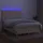 vidaXL Boxspringbett mit Matratze & LED Creme 140x200 cm Stoff