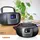 Lenco SCD-860BK - tragbares DAB+/FM-Radio mit Bluetooth CD-Player und großem LCD-Farbdisplay - schwarz