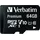 Verbatim microSDXC 64 GB Class 10 UHS-I + SD-Adapter