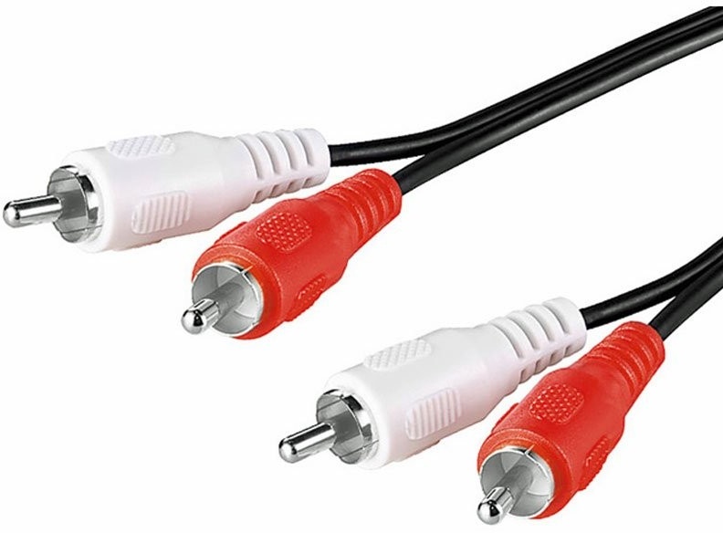 Audio-Video-Kabel 2 x Cinch-Stecker auf 2 x Cinch-Stecker, Kabellänge 15,0 Meter