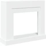 Kaminumrandung Weiß 100x30x87,5 cm Holzwerkstoff - Weiß
