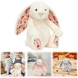 Jellycat Blossom Medium Bunny Berry Plush NWT - Pink / White / Silver
