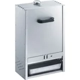 Peetz Alu-Räucherofen 410 - für ca. 9 Fische liegend oder hängend silber mit Schieber