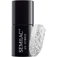 Semilac UV Nagellack 292 Silver Shimmer 7ml Kollektion Glitter