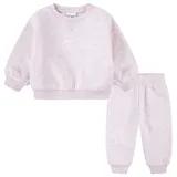 Nike Kids Essential Fleece Crew Langarm-set - Pink Foam Heather - 18 Monate