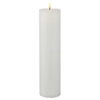 Sirius Sille LED Echtwachskerze 30 cm weiß