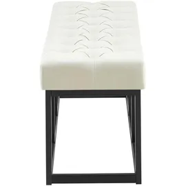 CLP Sitzbank Amun I Mit Stoff-Bezug I Mit Schwarzem Metallgestell