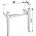 Laufen The New Classic Waschtischgestell 78 x 83 x 32 cm Nussbaum