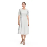 Vera Mont Damen 0113/4825 Kleid gebrochenes 42 44 Weiß