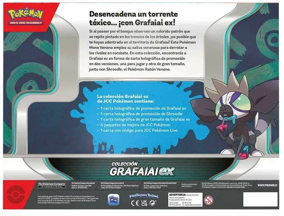 Spaanse Pokemon Grafaia Collectible Card Game Box 1 St