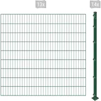 Arvotec Einstabmattenzaun 26 m x 180 cm Grün