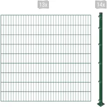 Arvotec Einstabmattenzaun 26 m x 180 cm Grün