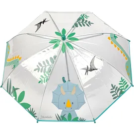 Sterntaler 9692423 Regenschirm DINO Rexi transparent,