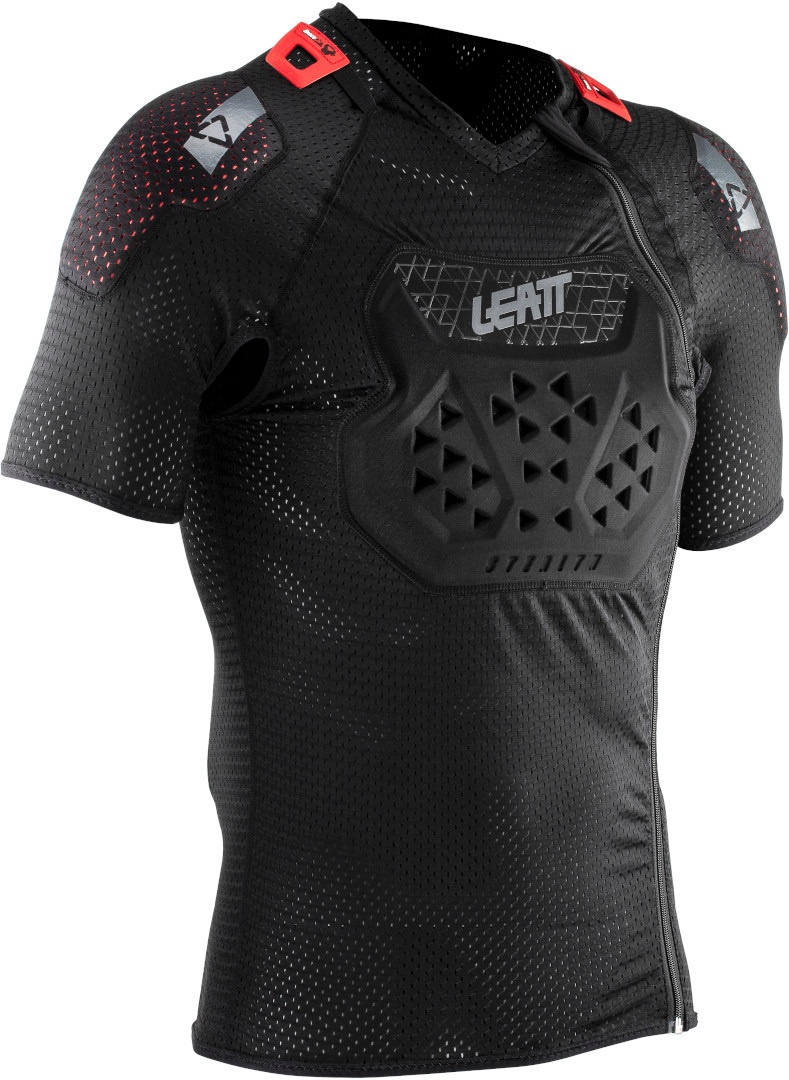 Leatt AirFlex Stealth Protektoren T-Shirt, schwarz, Größe L