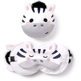Puckator Reisekissen mit Maske Relaxeazzz - Bali la Zebra - süße Tiere